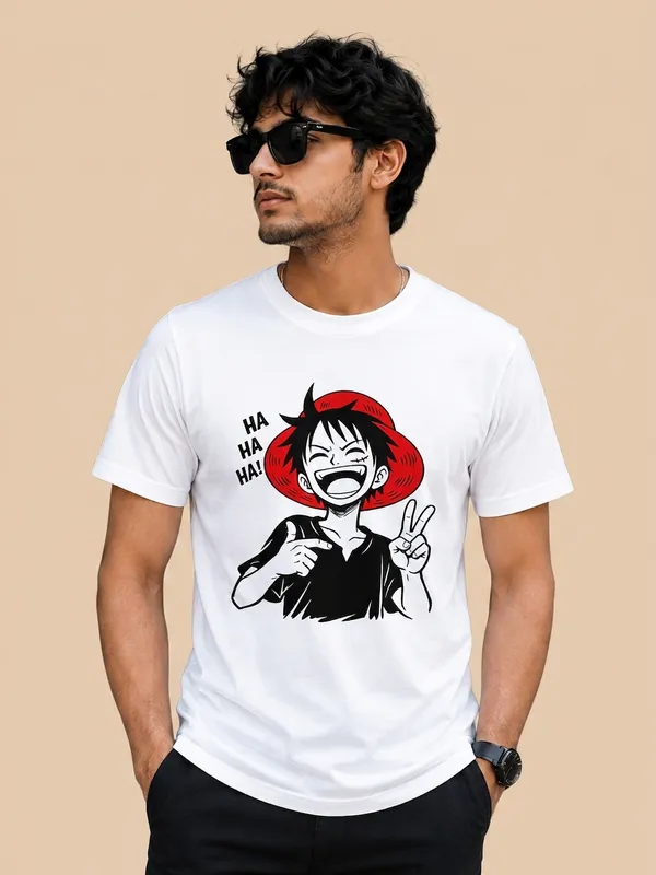 White_Graphic_Digital_Print_Regular_Fit_T-Shirt_For_Men