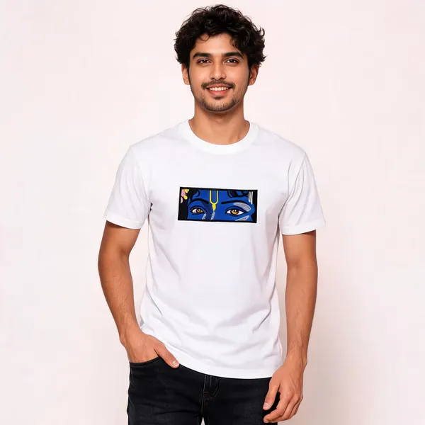 White_Cotton_Regular_Fit_Graphic_Digital_Print_Embroidered_T-Shirt_For_Men