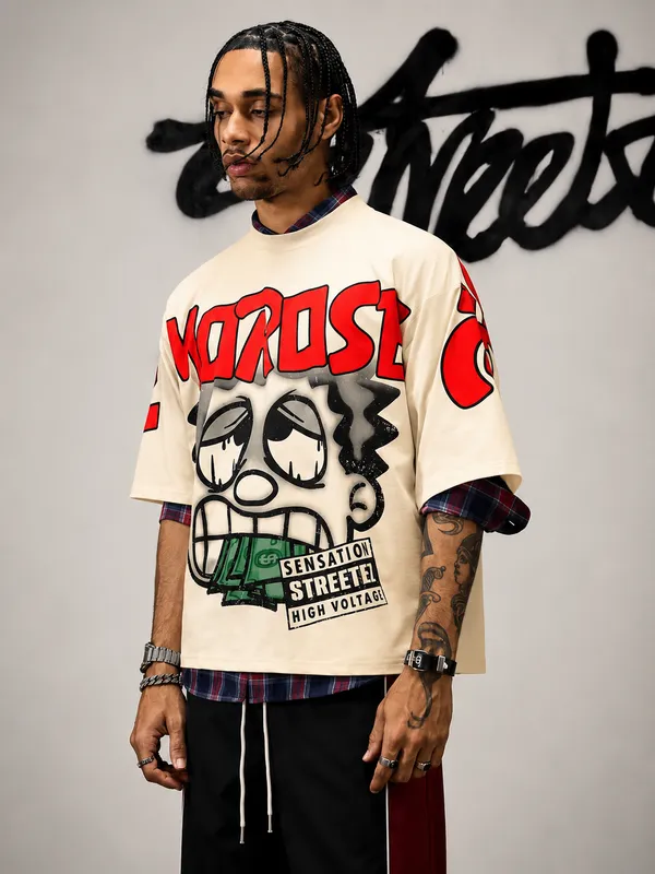 Morose_Off_White_Oversized_Unisex_T_Shirt