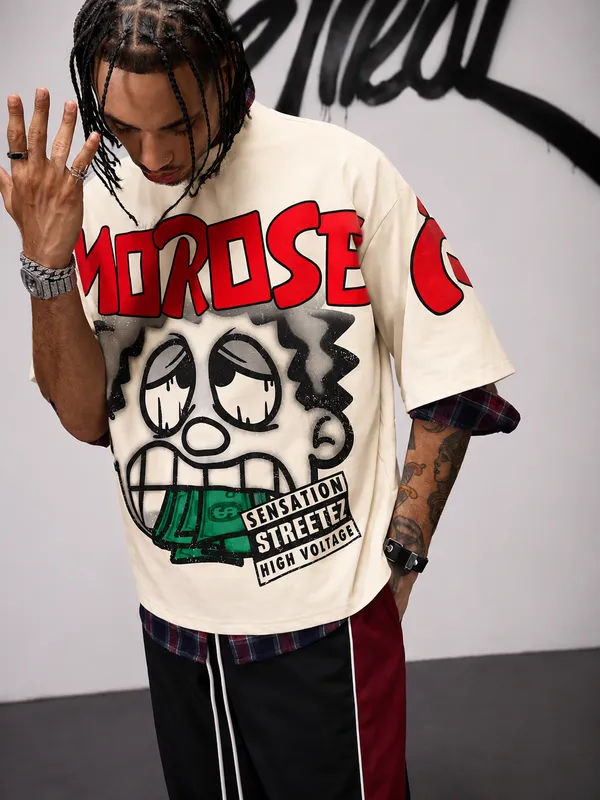 Morose_Off_White_Oversized_Unisex_T_Shirt
