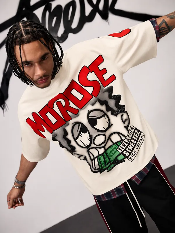 Morose_Off_White_Oversized_Unisex_T_Shirt