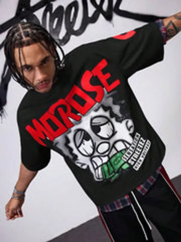 Morose_Black_Oversized_Unisex_T_Shirt