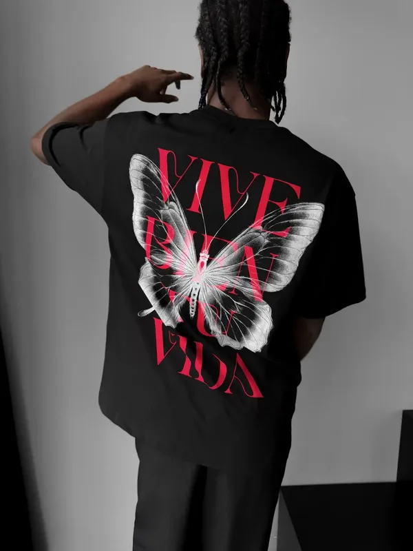 Vive_Bien_Black_Oversized_Unisex_T_Shirt