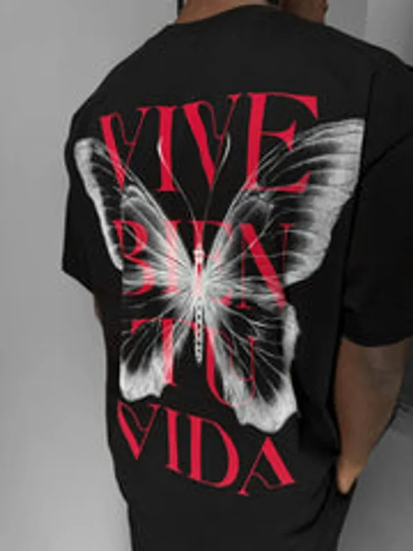 Vive_Bien_Black_Oversized_Unisex_T_Shirt