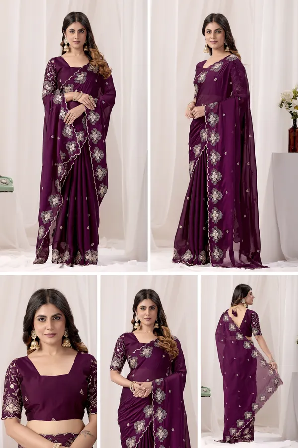 Purple_Chiffon_Embroidered_Saree_For_Women