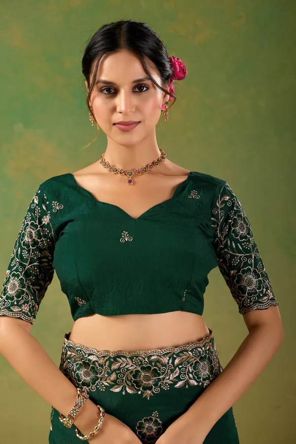 Green_Chiffon_Floral_Embroidered_Saree_For_Women