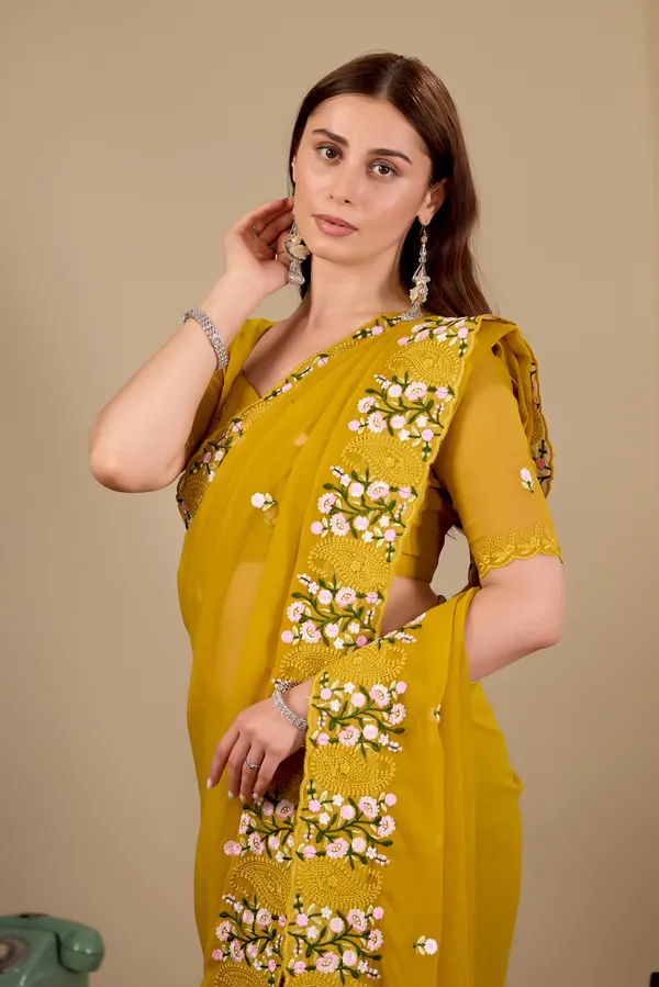 Yellow_Floral_Embroidered_Saree_for_Women