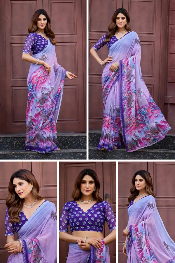 Lavender_Georgette_Floral_Paisley_Printed_Saree_For_Women