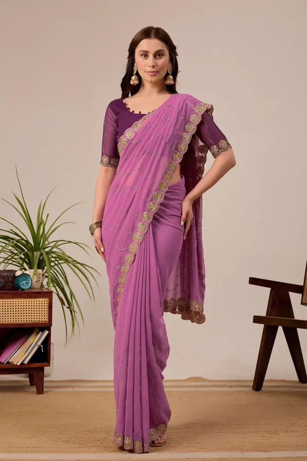 Purple_Embroidered_Saree_for_Women