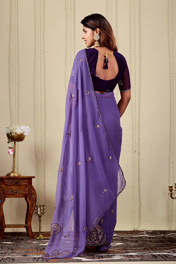 Purple_Embroidered_Paisley_Saree_For_Women