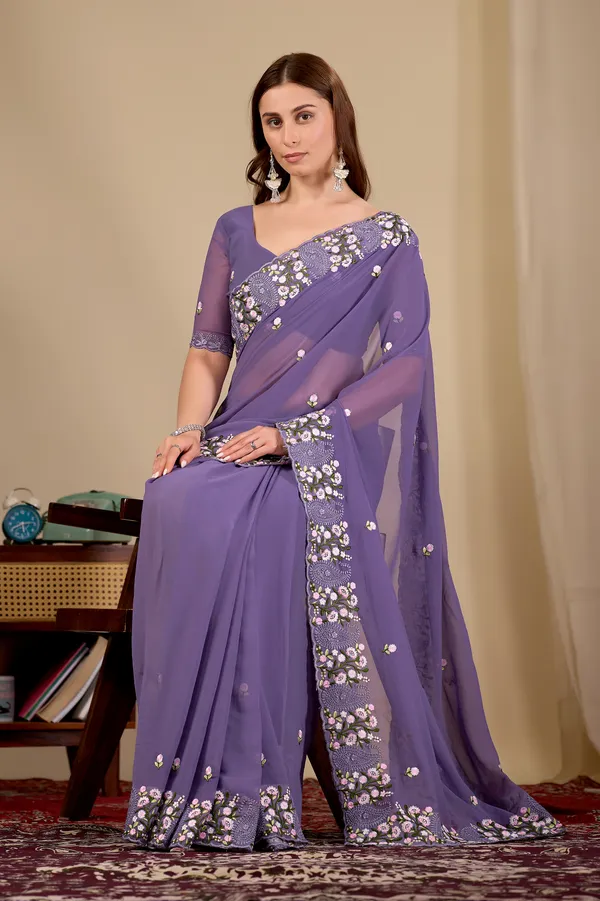 Purple_Georgette_Embroidered_Saree_for_Women