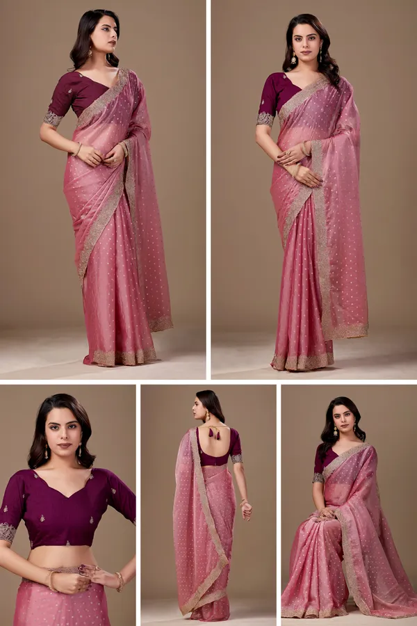 Pink_Embellished_Saree_For_Women