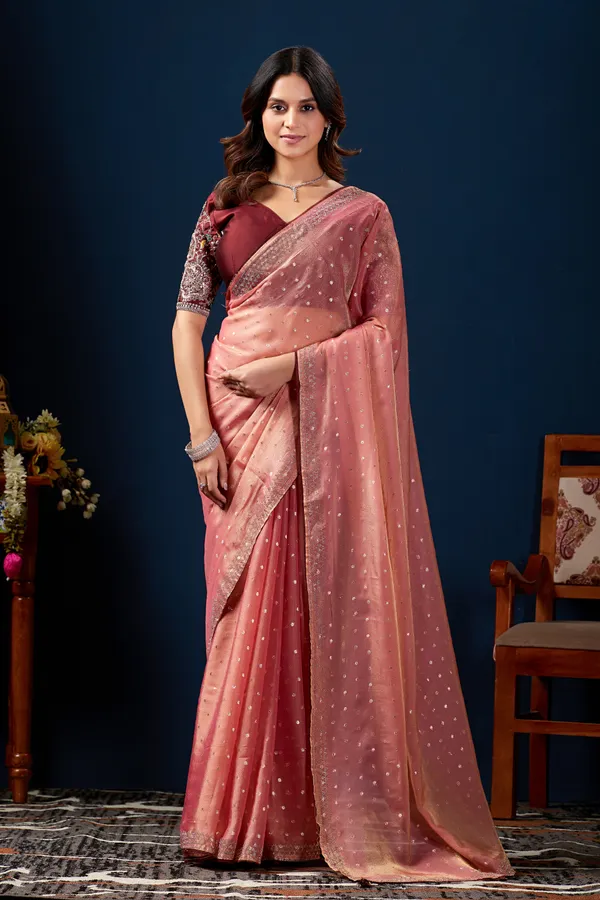 Pink_Embellished_Saree_For_Women