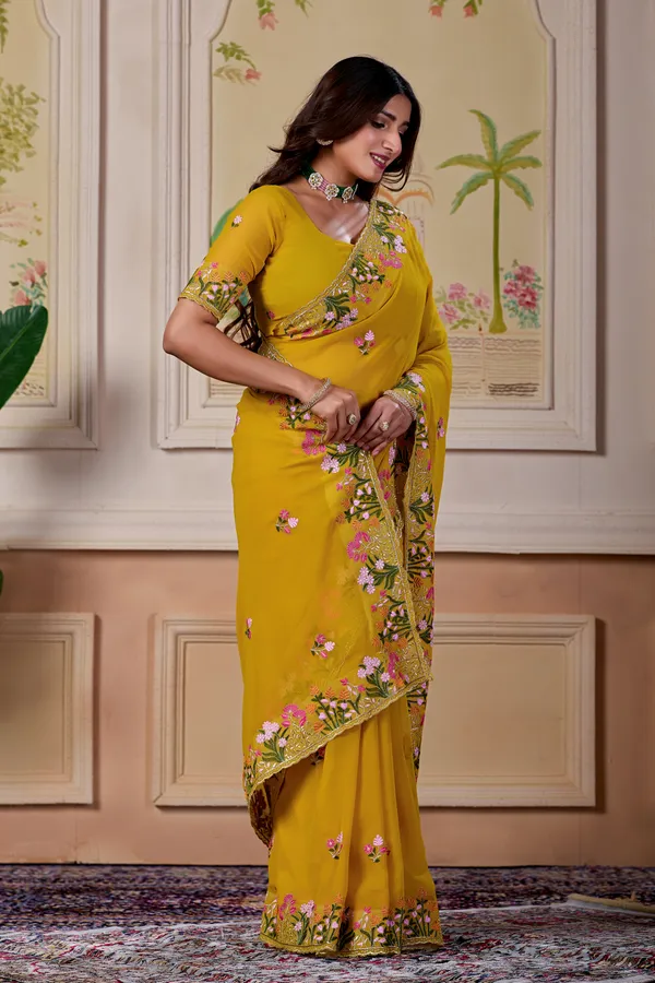 Mustard_Embroidered_Saree_for_Women