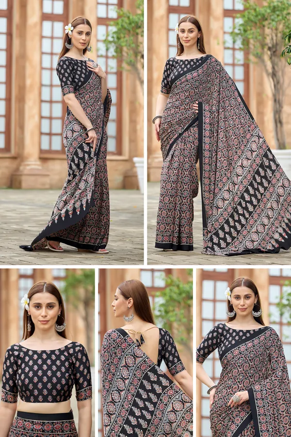 Black_Ajrak_Paisley_Printed_Saree_For_Women