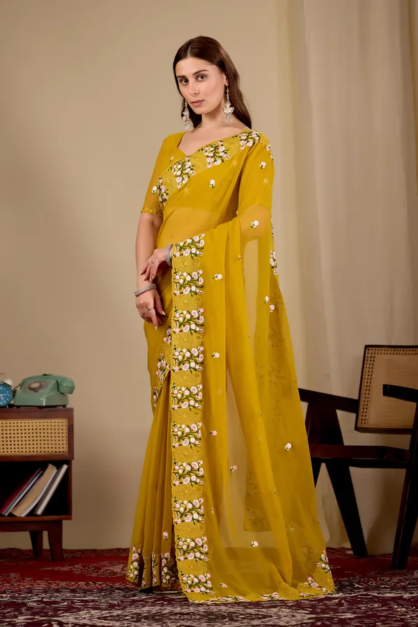 Yellow_Floral_Embroidered_Saree_for_Women