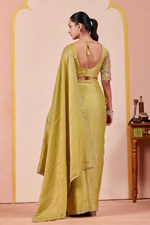 Olive_Green_Embellished_Saree_for_Women