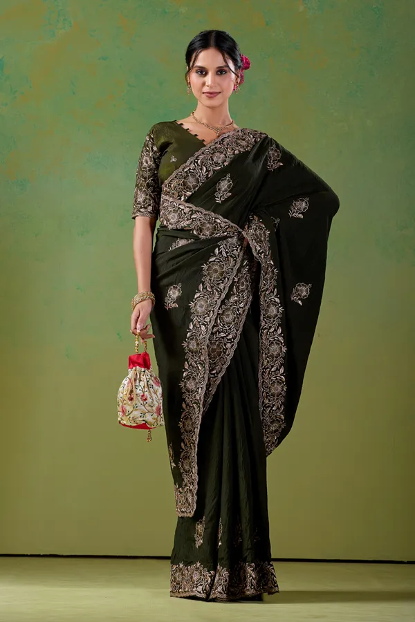 Black_Embroidered_Saree_For_Women