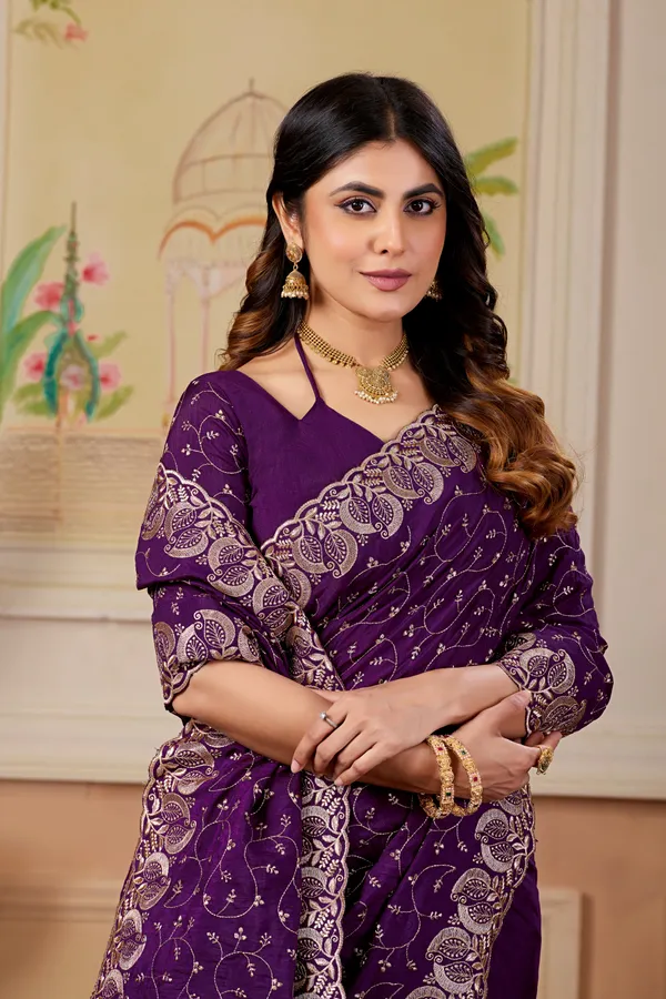 Purple_Art_Silk_Paisley_Floral_Embroidered_Saree_For_Women
