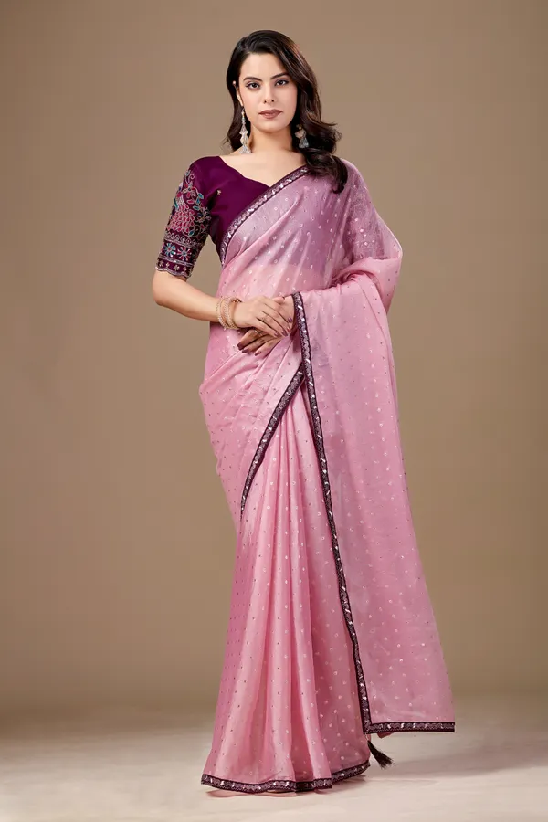 Pink_Georgette_Embellished_Saree_for_Women