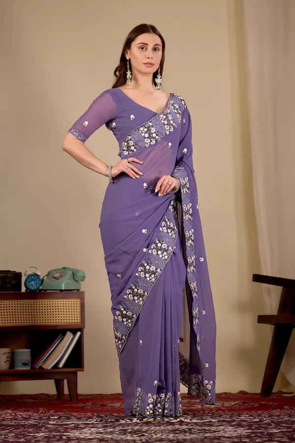 Purple_Georgette_Embroidered_Saree_for_Women