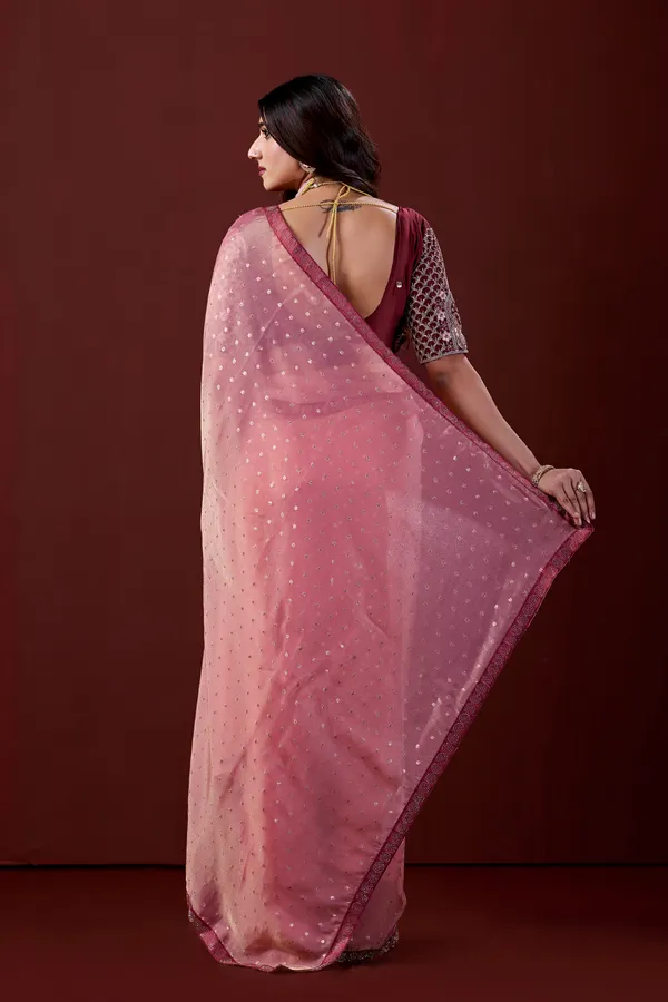 Pink_Embellished_Saree_Set_With_Blouse_for_Women