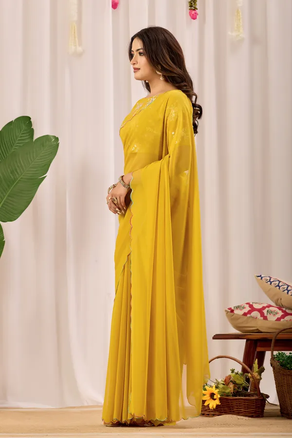 Yellow_Embroidered_Saree_For_Women