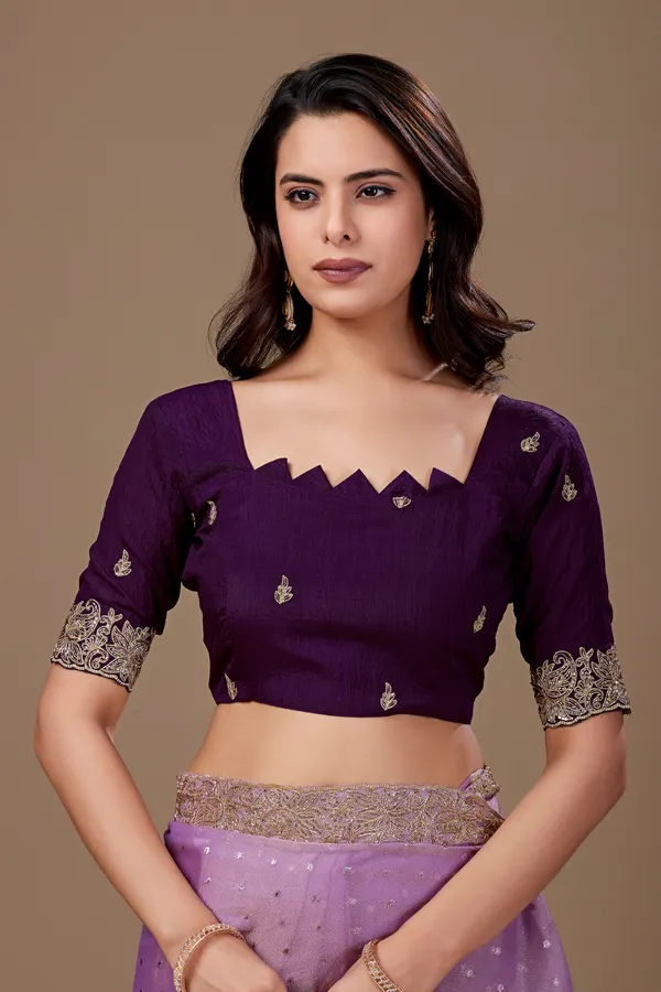 Lavender_Embroidered_Saree_With_Blouse_For_Women