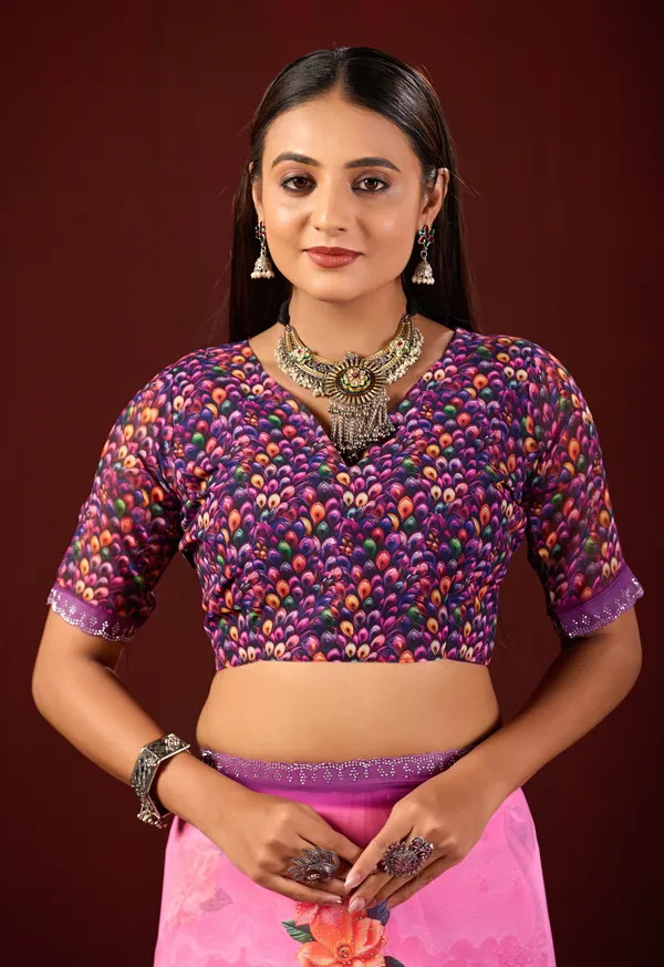 Pink_Printed_Ethnic_Saree_For_Women