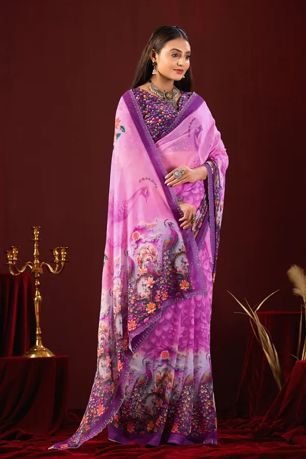 Pink_Printed_Ethnic_Saree_For_Women