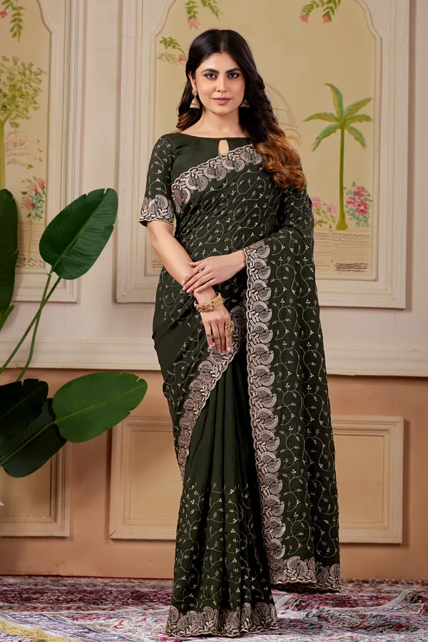 Green_Art_Silk_Floral_Printed_Paisley_Border_Saree_For_Women
