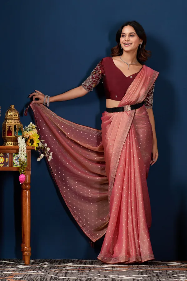 Pink_Embellished_Saree_For_Women