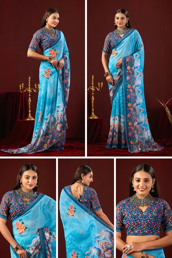 Blue_Floral_Print_Saree_for_Women