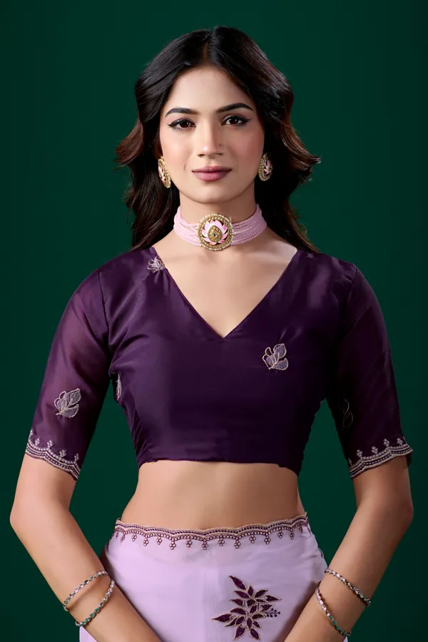 Lavender_Floral_Print_Saree_For_Women