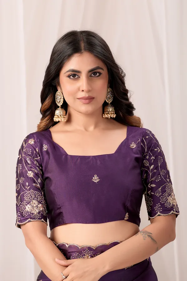 Purple_Embroidered_Saree_For_Women