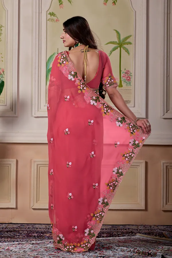 Pink_Floral_Embroidered_Saree_For_Women