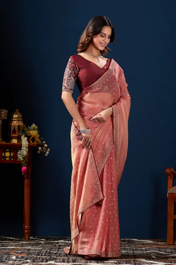 Pink_Embellished_Saree_For_Women