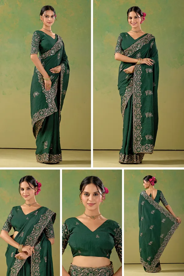 Green_Embroidered_Saree_for_Women