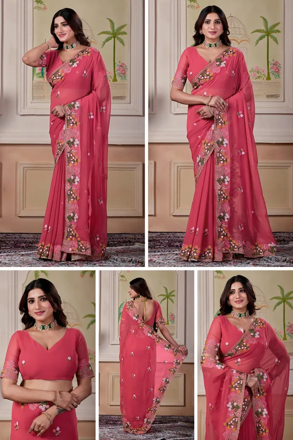 Pink_Floral_Embroidered_Saree_For_Women