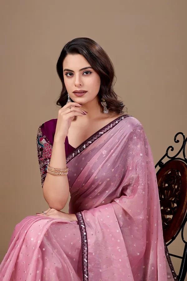 Pink_Georgette_Embellished_Saree_for_Women