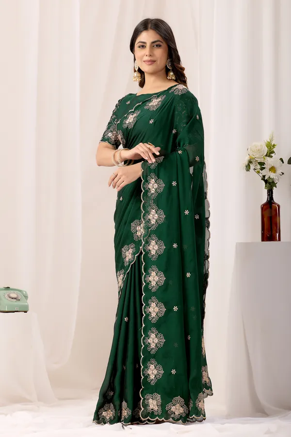 Green_Embroidered_Saree_for_Women