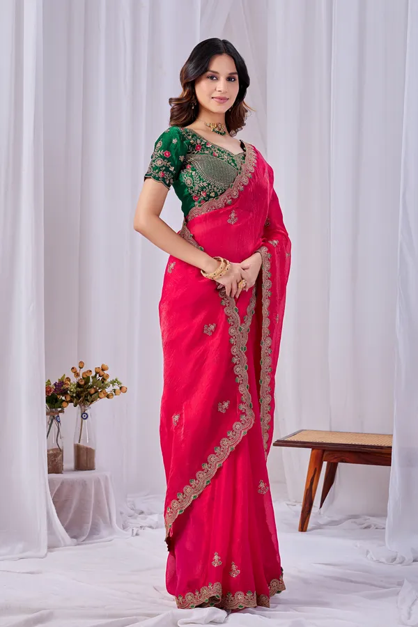 Pink_Embroidered_Saree_For_Women