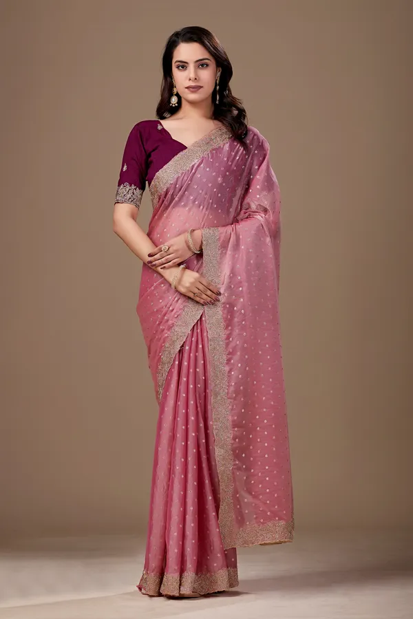 Pink_Embellished_Saree_For_Women