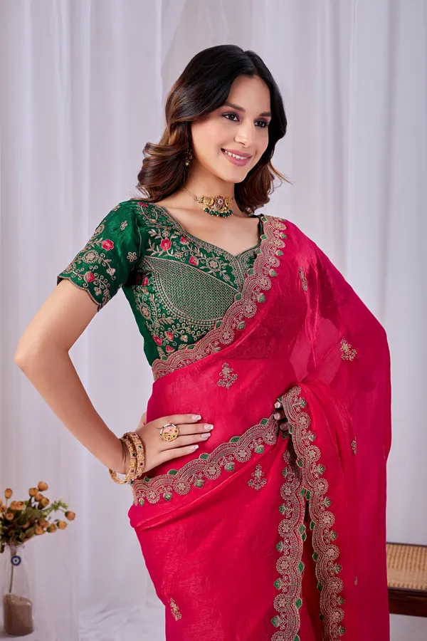Pink_Embroidered_Saree_For_Women