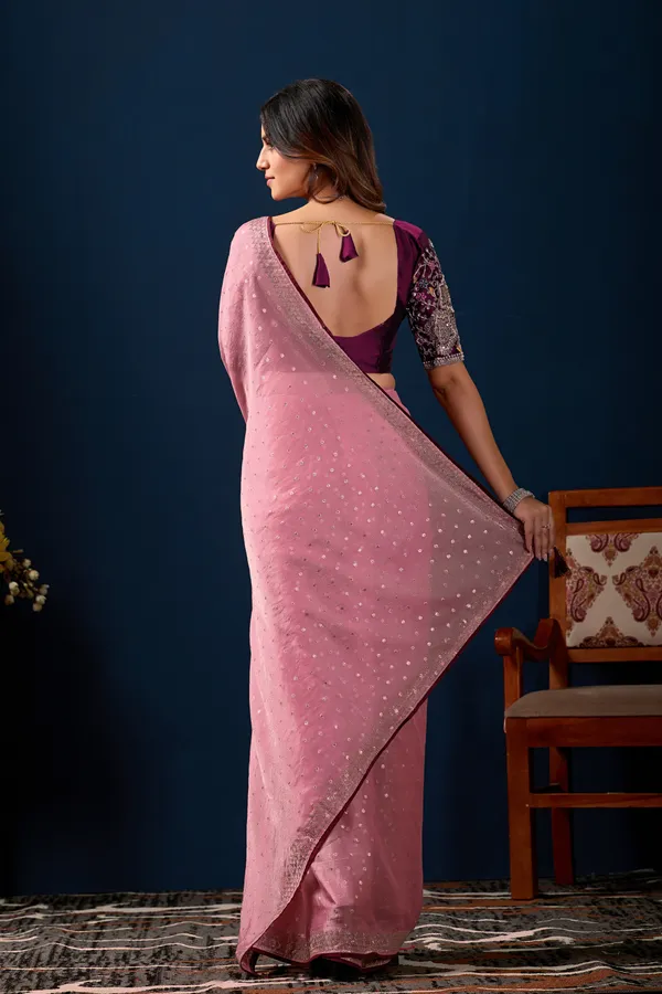 Pink_Chiffon_Embellished_Saree_For_Women