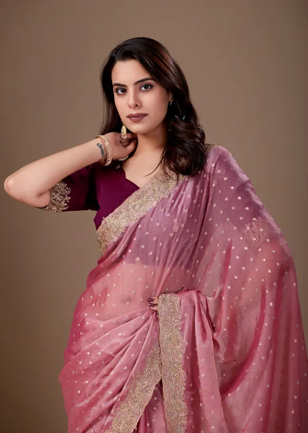 Pink_Embellished_Saree_For_Women