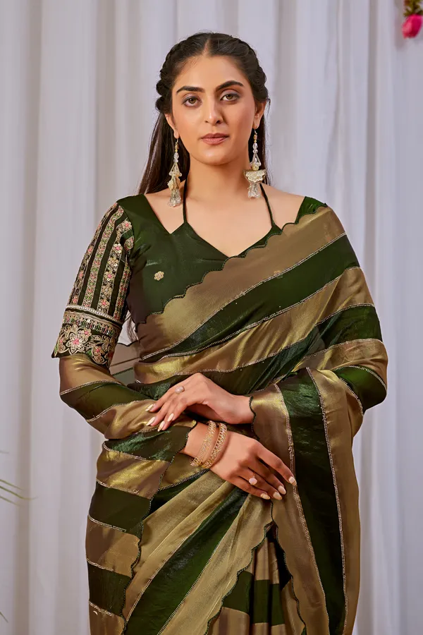 Green_Embroidered_Saree_For_Women