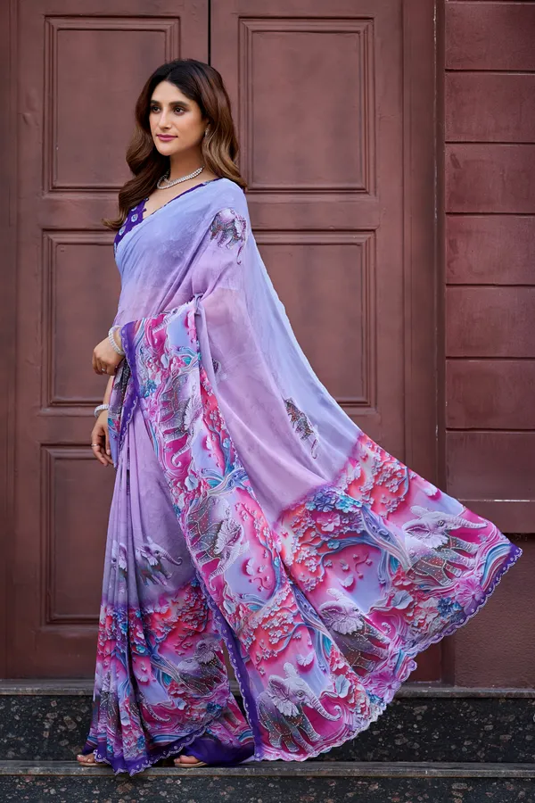 Lavender_Georgette_Floral_Paisley_Printed_Saree_For_Women