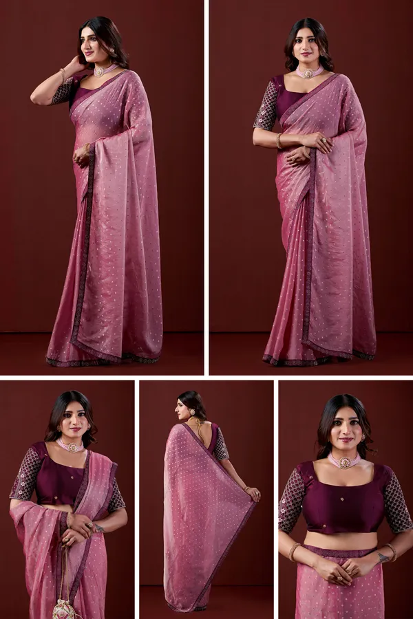 Pink_Embellished_Saree_Set_With_Blouse_for_Women