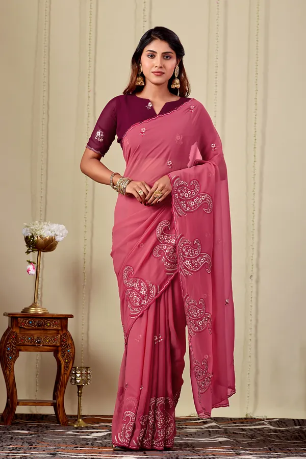Pink_Georgette_Embroidered_Saree_for_Women